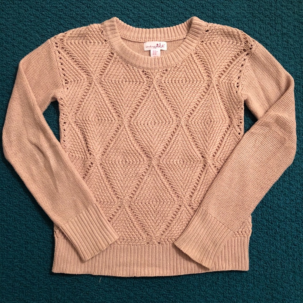 Diamond knit sweater EUC